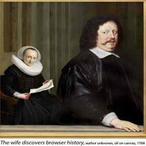 Obrázek 'The wife discovers browser history'
