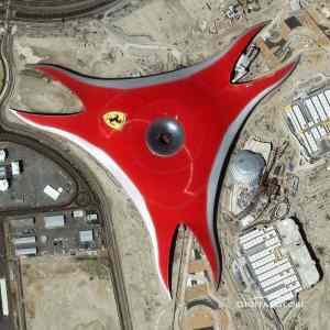 Obrázek 'This satellite image is of Ferrari World a theme park on Yas Island in Abu Dh...'