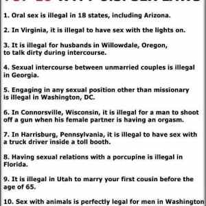 Obrázek 'Top 10 WTF US Sex Laws 09-02-2012'