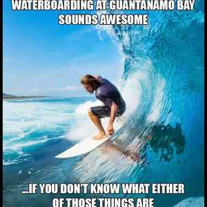 Obrázek 'Waterboarding At Guantanamo Bay Sounds Awesome'