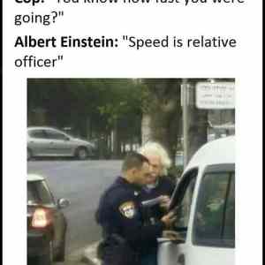 Obrázek 'When Einstein gets pulled over'