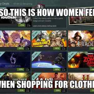 Obrázek 'Women shopping analogy'