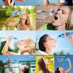 Obrázek 'Women struggling to drink water'