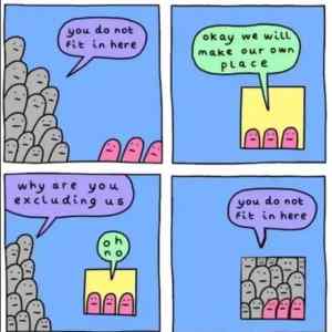 Obrázek 'You do not fit in here'