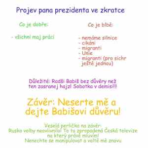 Obrázek 'Zemanuv projev v kostce'