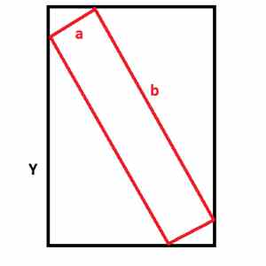 Obrázek 'Znate delku strany X a Y a znate rozmer A - spocitejte B - chci vzorec'