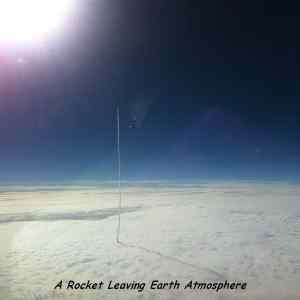 Obrázek 'a rocket leaving   '