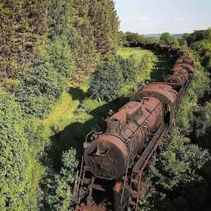 Obrázek 'abandoned train in siberia'
