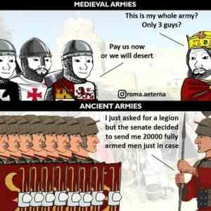 Obrázek 'acient army vs Middle age army'