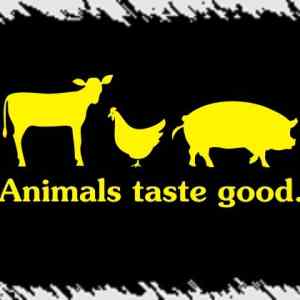 Obrázek 'animals taste good'