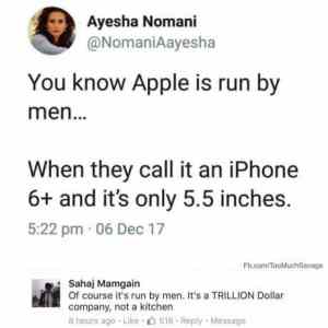 Obrázek 'apple is run by men'