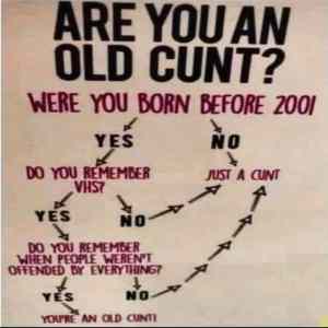 Obrázek 'are you old cunt'