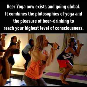Obrázek 'beer yoga'