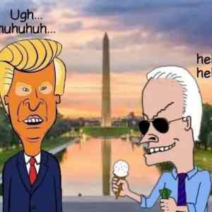 Obrázek 'bidenvis and trumphead'