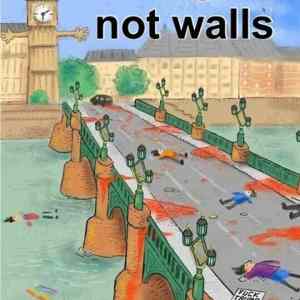 Obrázek 'bridges not walls'
