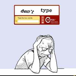 Obrázek 'captcha problem dont type'