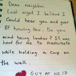 Obrázek 'dear neighbor'