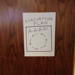 Obrázek 'evacuation plan'