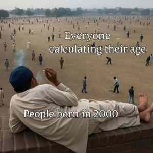 Obrázek 'everyone calculating their age'