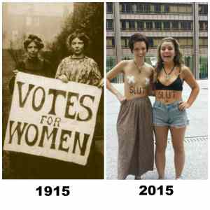 Obrázek 'feminism then and now'