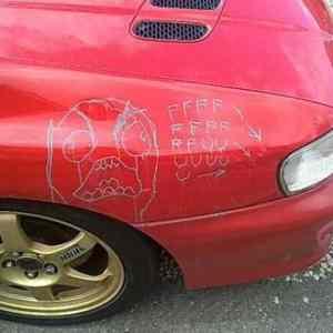 Obrázek 'fffffuuu car scratches'
