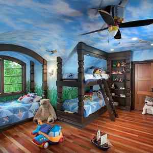 Obrázek 'flight themed kids room'