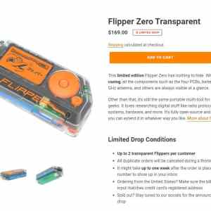 Obrázek 'flipper&nbsp;zero&nbsp;transparent&nbsp;edition'