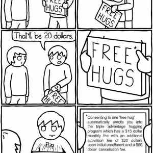 Obrázek 'free hugs agreement'