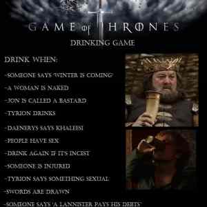 Obrázek 'game of trones drinking game'