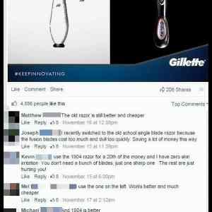 Obrázek 'gillette got owned on their own facebook page 540'