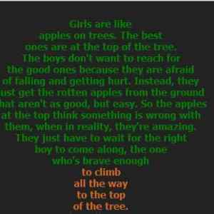 Obrázek 'girls are like apples'