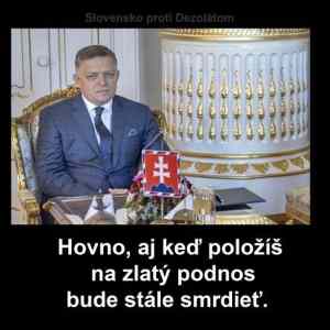 Obrázek 'hovno na zlatom podnose'