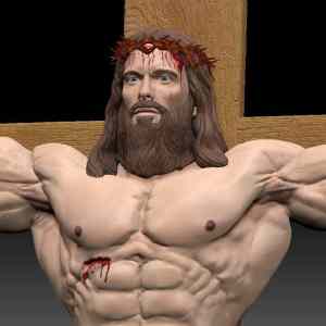 Obrázek 'jesus schwarzenegger'