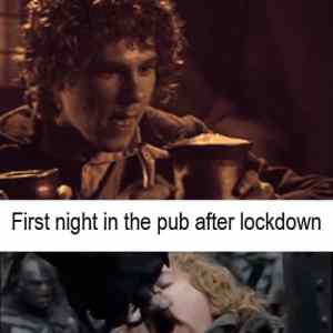 Obrázek 'last night before lockdown-first night after lockdown'