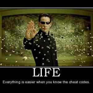 Obrázek 'life-matrix-bullet-stop-cheat-codes-life-demotivational-poster-1245112392'