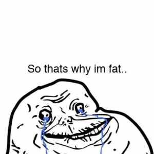 Obrázek 'loneliness makes you fat'