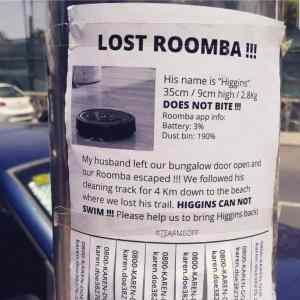 Obrázek 'lost roomba'