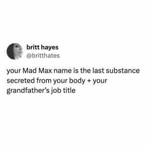 Obrázek 'mad max name'
