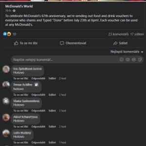 Obrázek 'mcd scam na fb a vicenasobna demence'