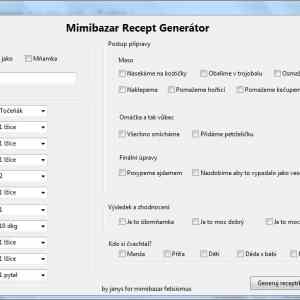 Obrázek 'mimibazar recept generator'