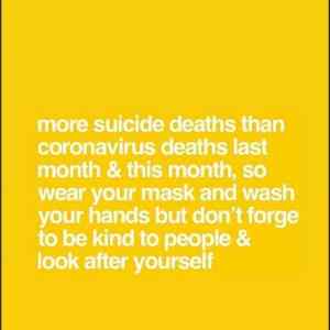 Obrázek 'more suicide deaths than covid deaths last month'