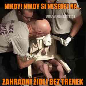 Obrázek 'nesedejnazahradnizidlibeztrenek'