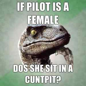 Obrázek 'philosoraptor female pilot'