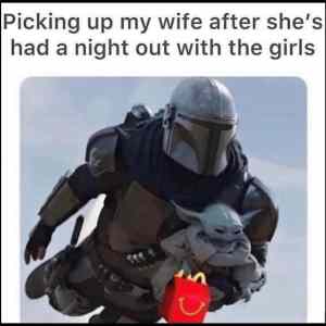 Obrázek 'picking up my wife'