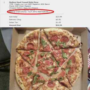 Obrázek 'pizza special instructions'