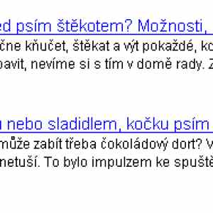 Obrázek 'posledni 2 clanky o psech na hobby idnes'
