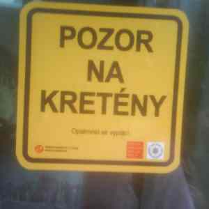 Obrázek 'pozor na kreteny'