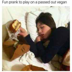 Obrázek 'prank vegan'