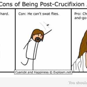 Obrázek 'pros and cons of being post-crucification'