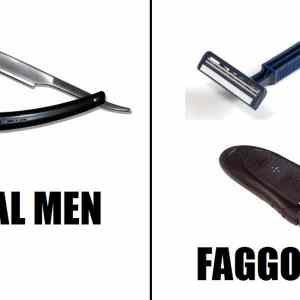 Obrázek 'real vs faggots'